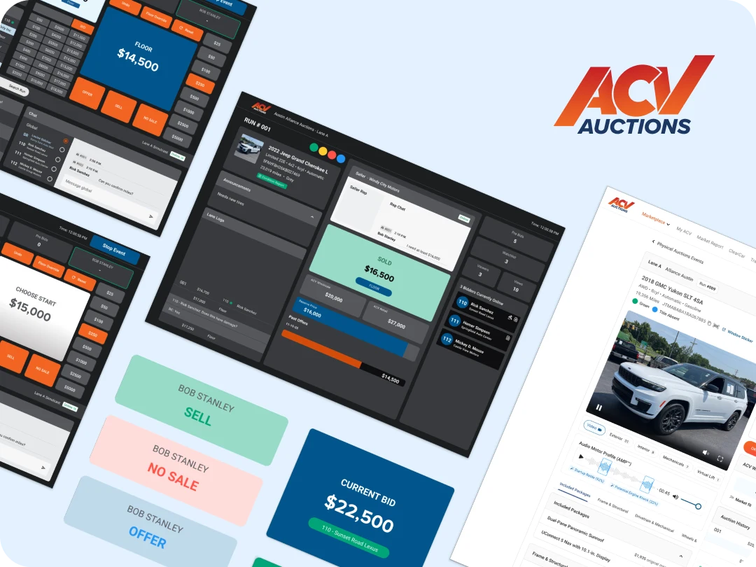 DigiCast block clerk, auctioneer and seller rep screens